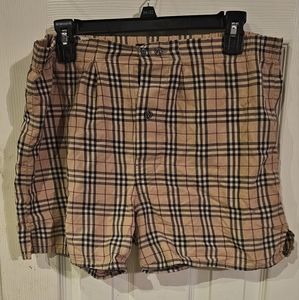 BURBERRY LONDON 100% COTTON MEDIUM PLAID BOXERS